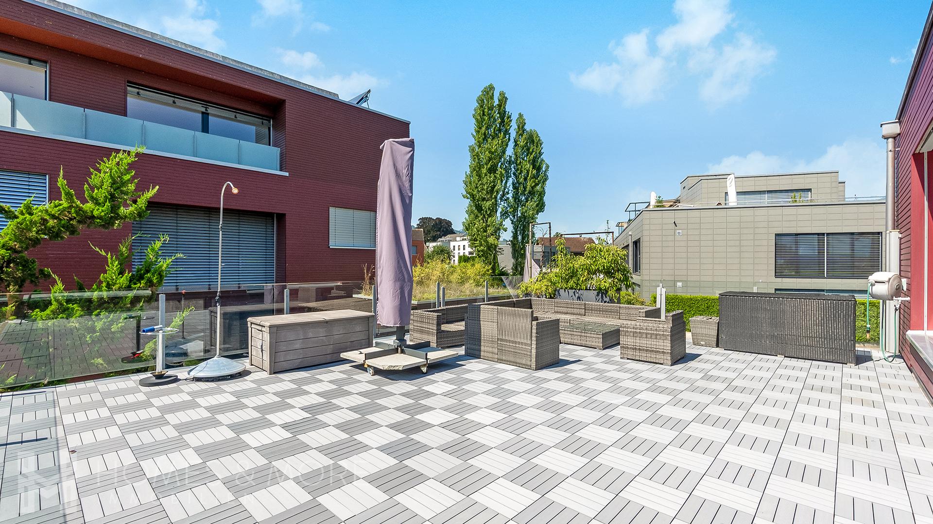 Terrassenbereich im Obergeschoss